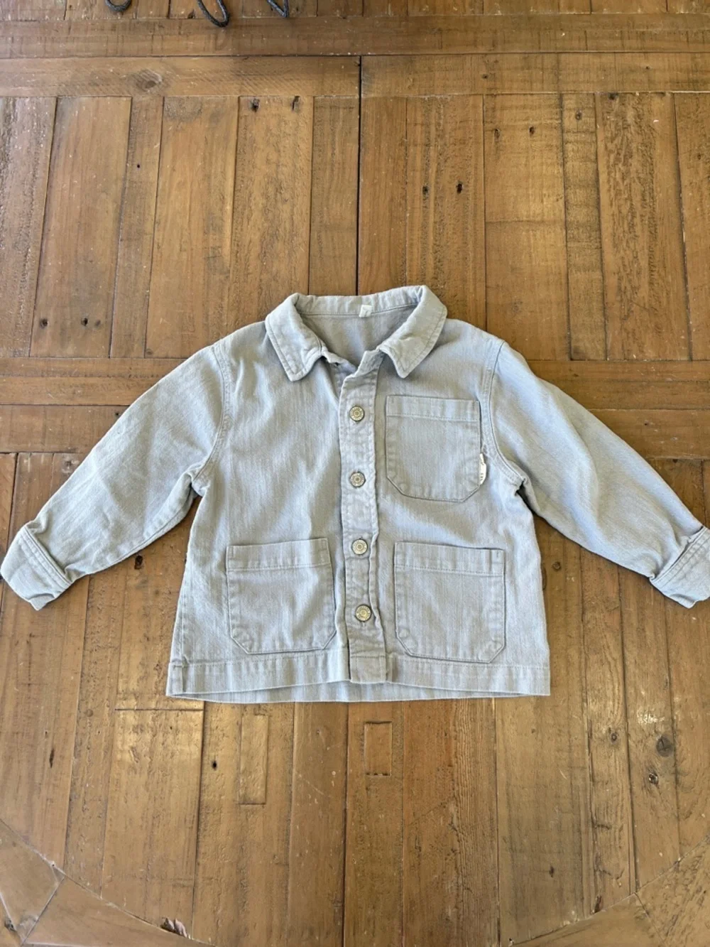 Rylee + cru green Tiger print light weight jacket shacket 2-3 years